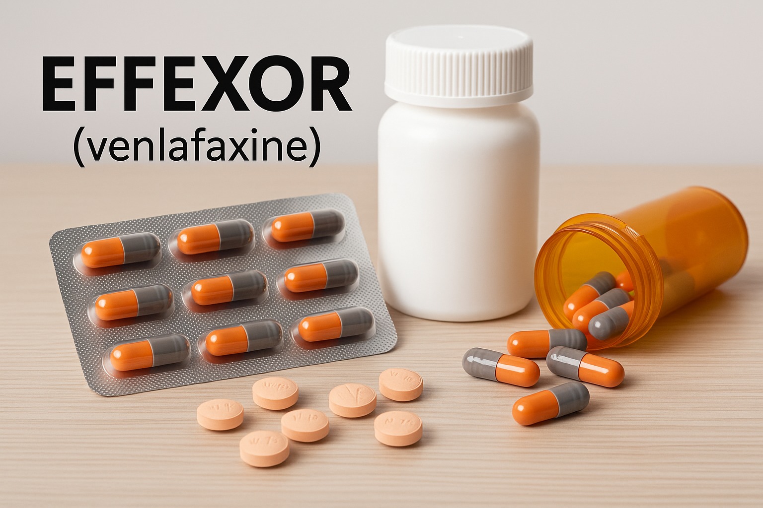 create 2 professional meta descirption for "Effexor" make sure it seo friendly so that google able to index it and rank it easily. make sure it's fit with blog post